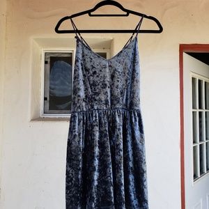 Velvet blue romper